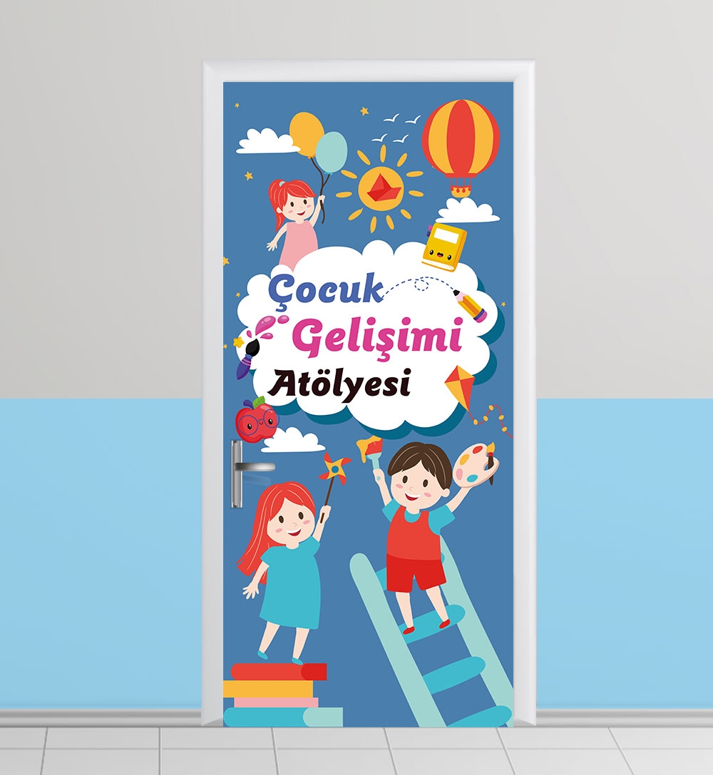 Çocuk gelişimi kapı giydirme