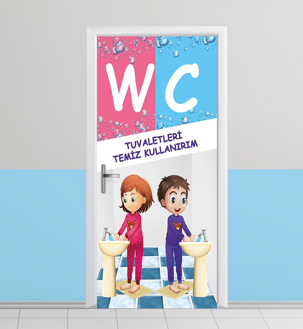 WC kapı giydirme